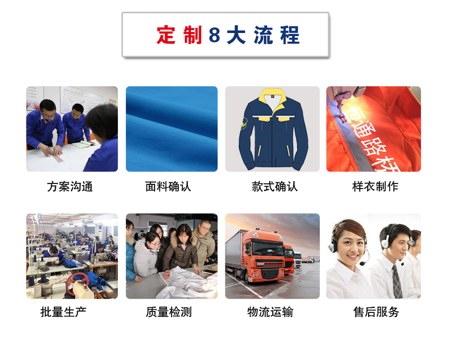 浅兰色夏季工作服AD04-2(图10) 苏州工作服定做